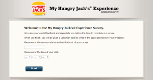 myhjexperience.com - my hungry jacks experience survey